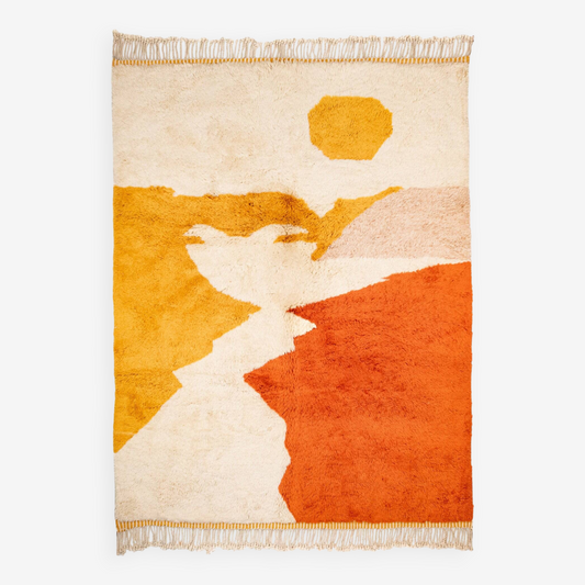 Agafay Souk Golden Dunes Beni Ouarain Rug