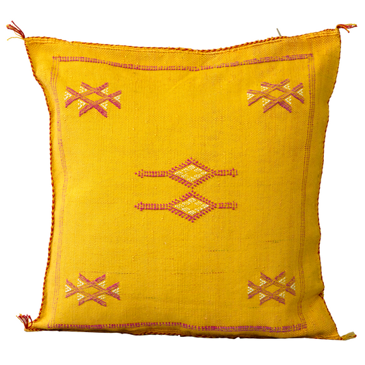 Agafay Souk Golden Medina Cactus Silk Pillow