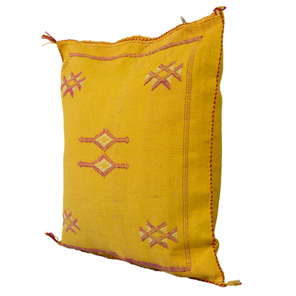 Agafay Souk Golden Medina Cactus Silk Pillow