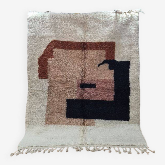 Agafay Souk Beni Ourain Handmade Wool Berber Rug