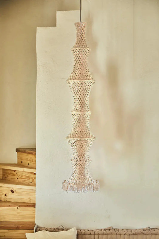 Agafay Souk Handwoven Light Totem – Tall