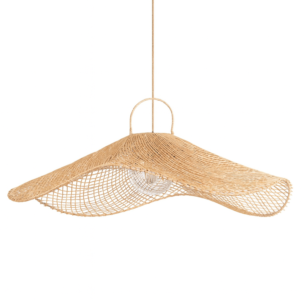 Agafay Souk Harbor Wave Rattan Pendant Lamp