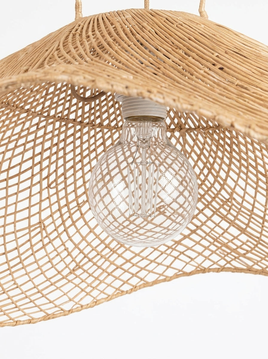 Agafay Souk Harbor Wave Rattan Pendant Lamp