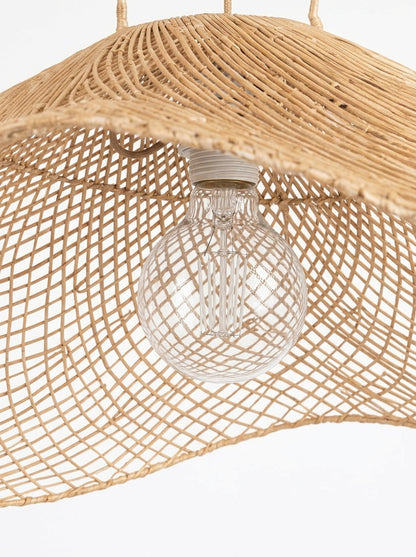 Agafay Souk Harbor Wave Rattan Pendant Lamp