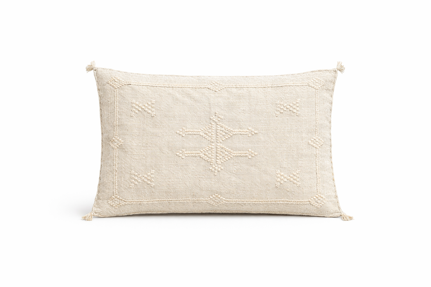Agafay Souk Ivory Oasis Cactus Silk Pillow