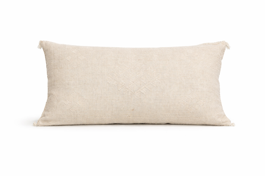 Agafay Souk Ivory Whisper Cactus Silk Pillow