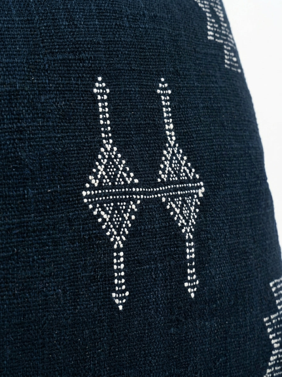 Agafay Souk Jet Black Cactus Silk Pillow