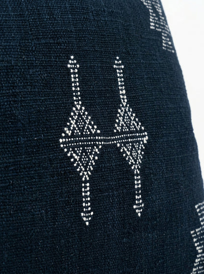 Agafay Souk Jet Black Cactus Silk Pillow