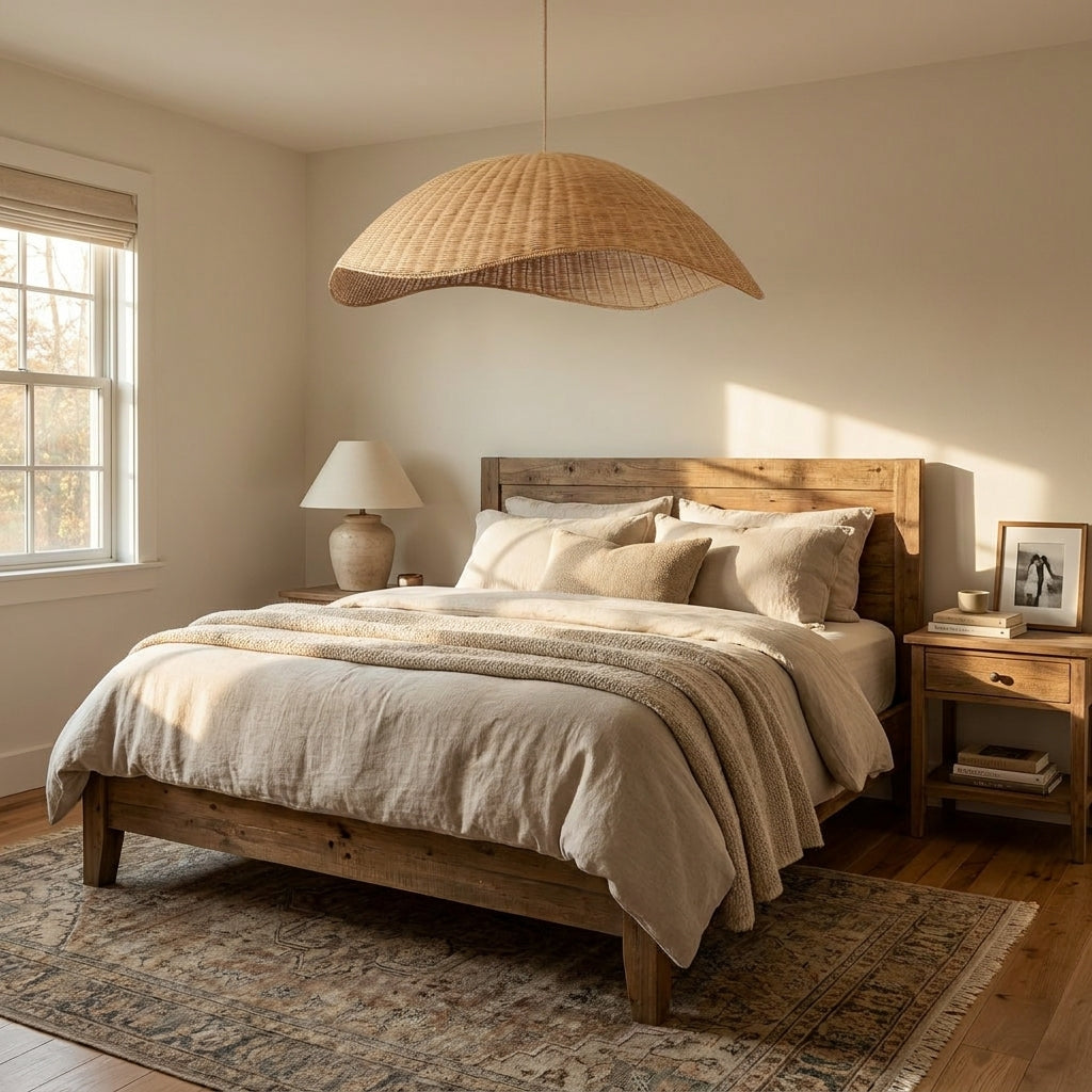 Agafay Souk Laguna Curve Rattan Pendant Lamp