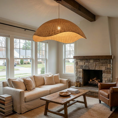 Agafay Souk Laguna Curve Rattan Pendant Lamp