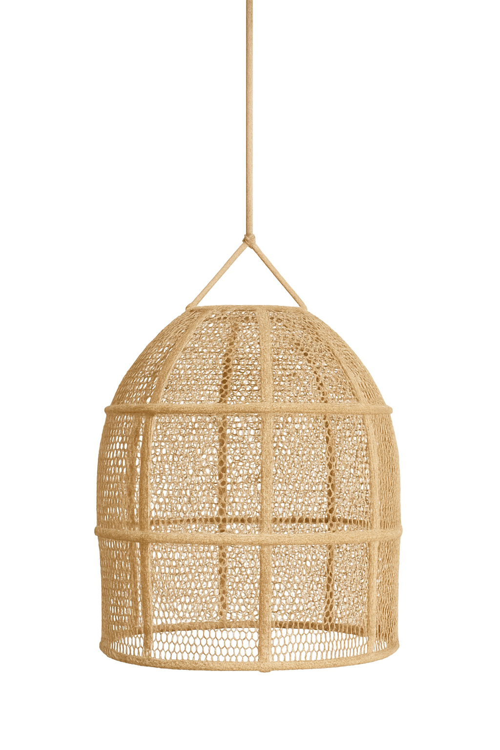 Agafay Souk Lunar Arch Raffia Pendant Lamp