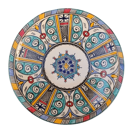 Agafay Souk Medina Joy Multicolor Ceramic Plate