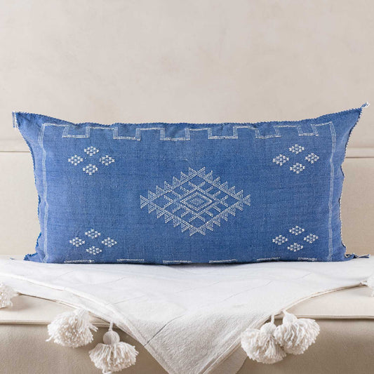 Agafay Souk Midnight Dunes Cactus Silk Pillow