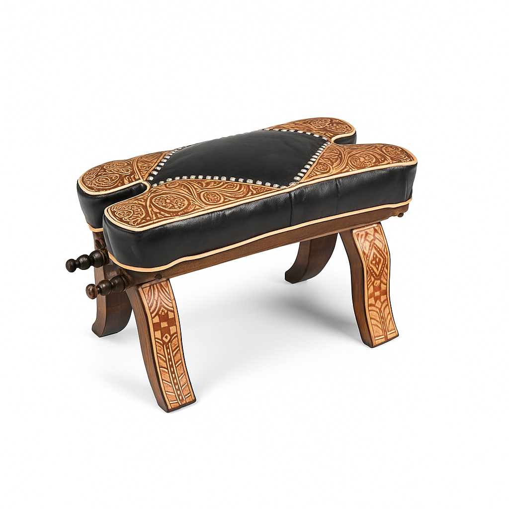 Agafay Souk Noir Crest Stool