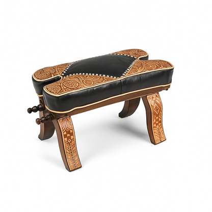 Agafay Souk Noir Crest Stool