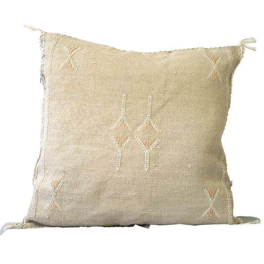 Agafay Souk Nomad Beige Silk Pillow