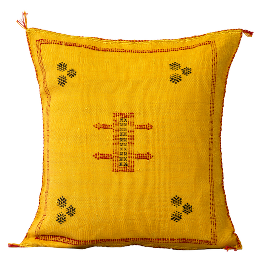 Agafay Souk Nomad Flame Cactus Silk Pillow