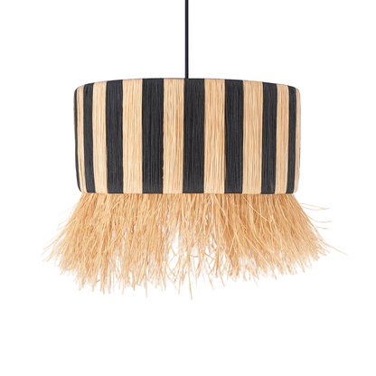 Agafay Souk Nomad Fringe Raffia Pendant Lamp