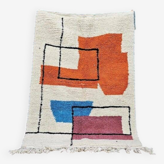 Agafay Souk Painted Pathways Beni Ouarain Rug