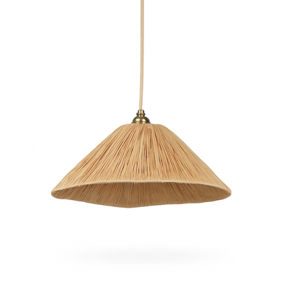 Agafay Souk Petal Wave Raffia Pendant Lamp