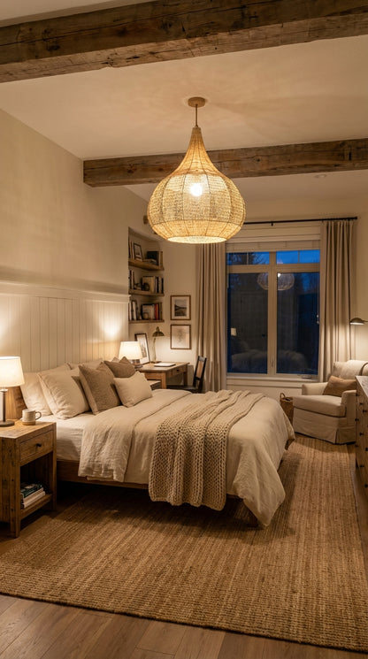 Agafay Souk Raffia Pendant Lamp