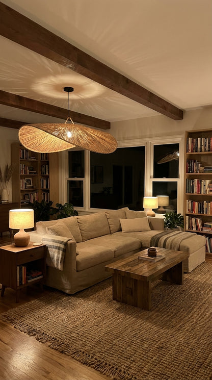 Agafay Souk  Raffia Pendant Light