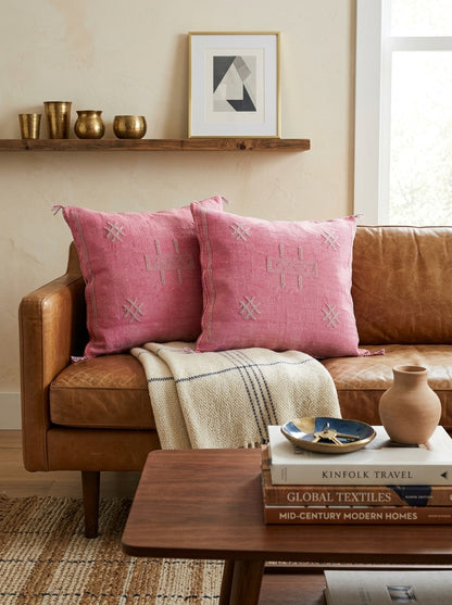 Agafay Souk Rose Medina Cactus Silk Pillow