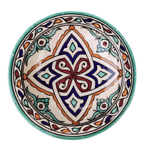 Agafay Souk Safi Jewel Motif Ceramic Plate
