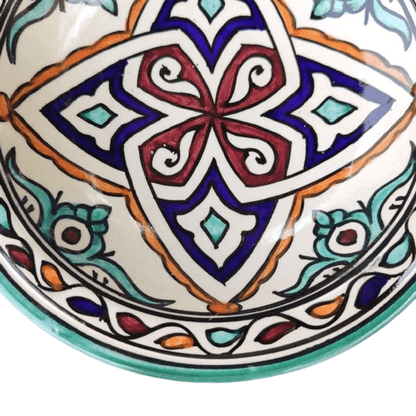 Agafay Souk Safi Jewel Motif Ceramic Plate