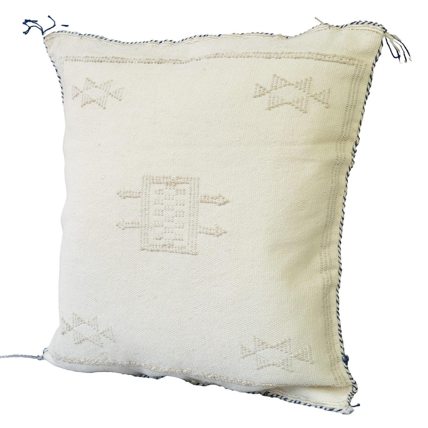 Agafay Souk Sahara Ivory Cactus Silk Pillow