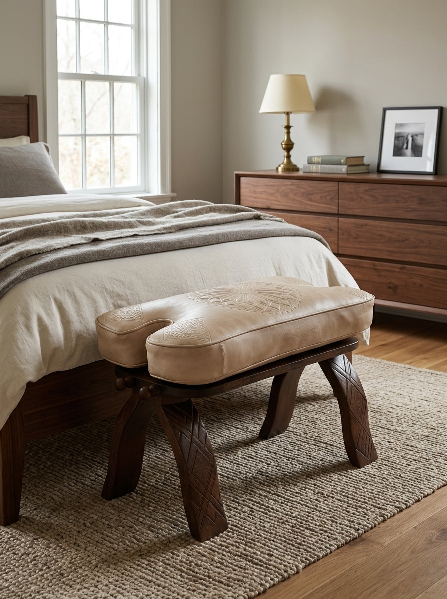 Agafay Souk Sand Crest Stool