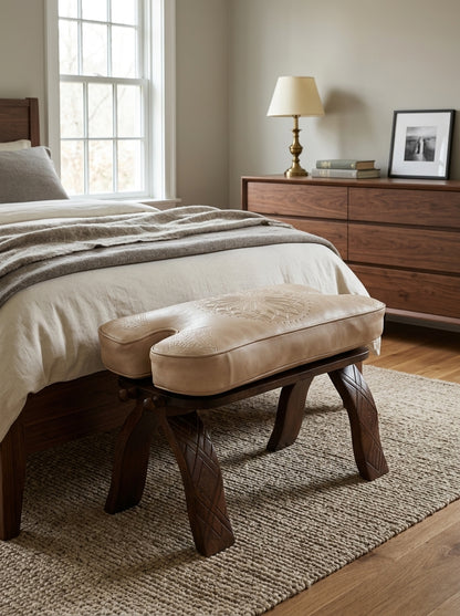 Agafay Souk Sand Crest Stool
