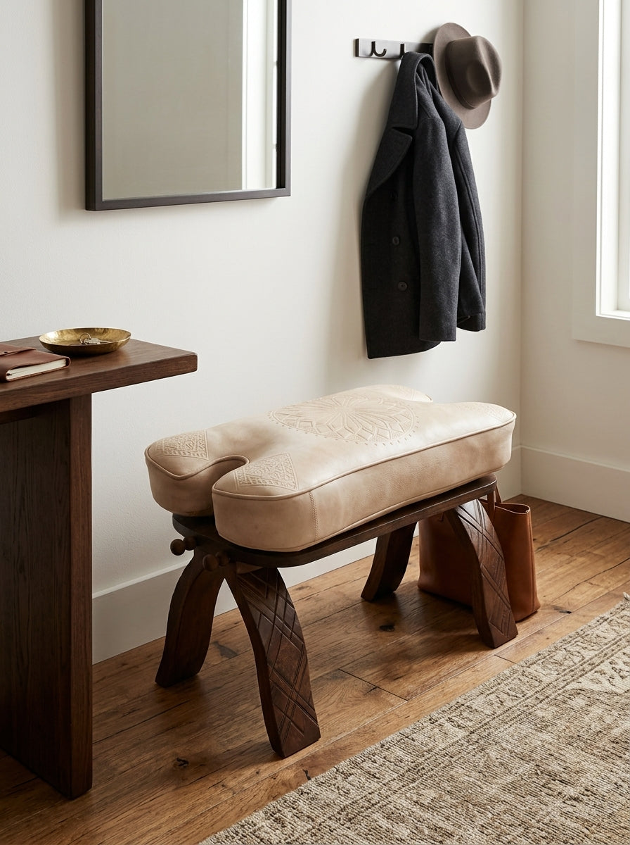Agafay Souk Sand Crest Stool