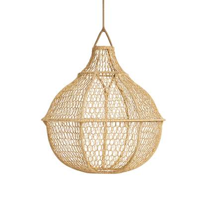 Agafay Souk Solara Pearl Raffia Pendant Lamp