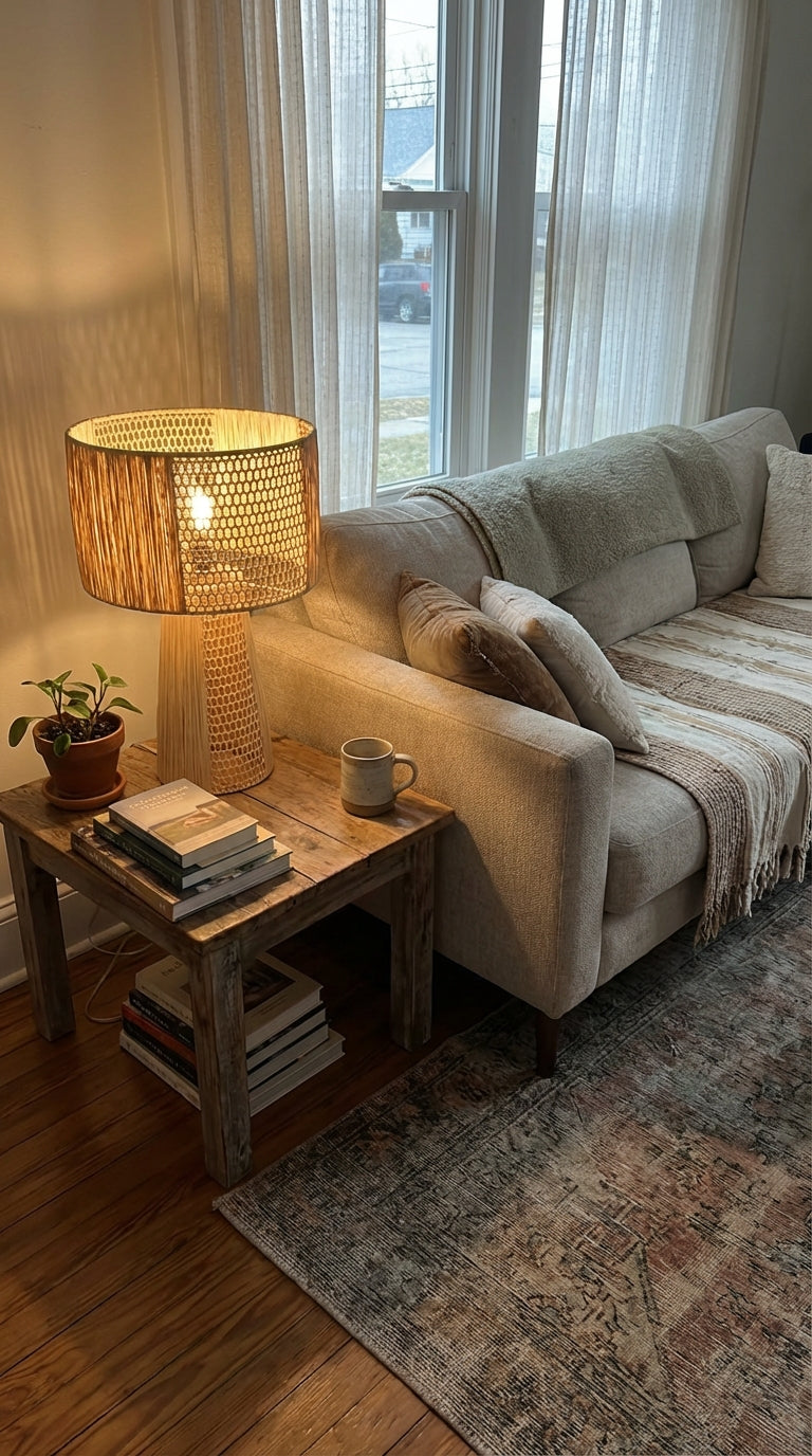 Agafay Souk Solstice Raffia Table Lamp