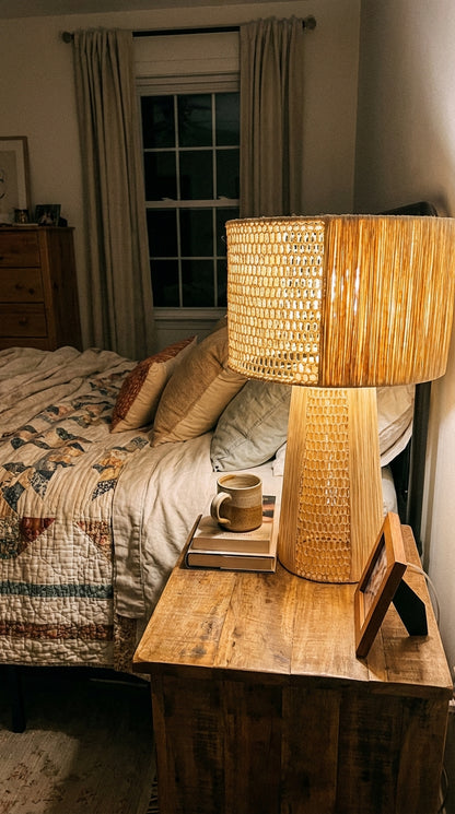 Agafay Souk Solstice Raffia Table Lamp