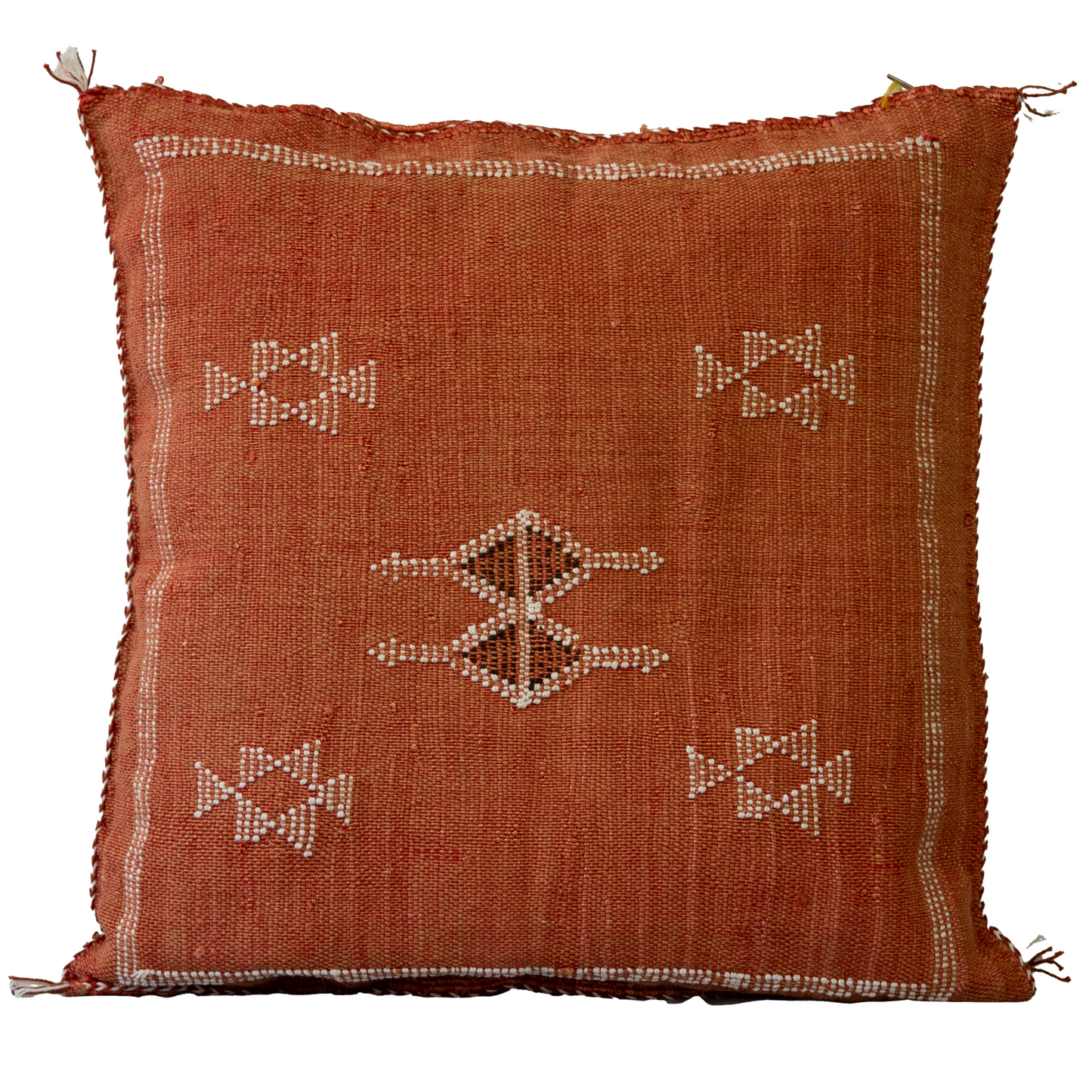 Agafay Souk Terracotta Cactus Silk Pillow
