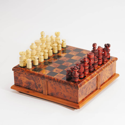 Agafay Souk Thuya Kings Chess Set