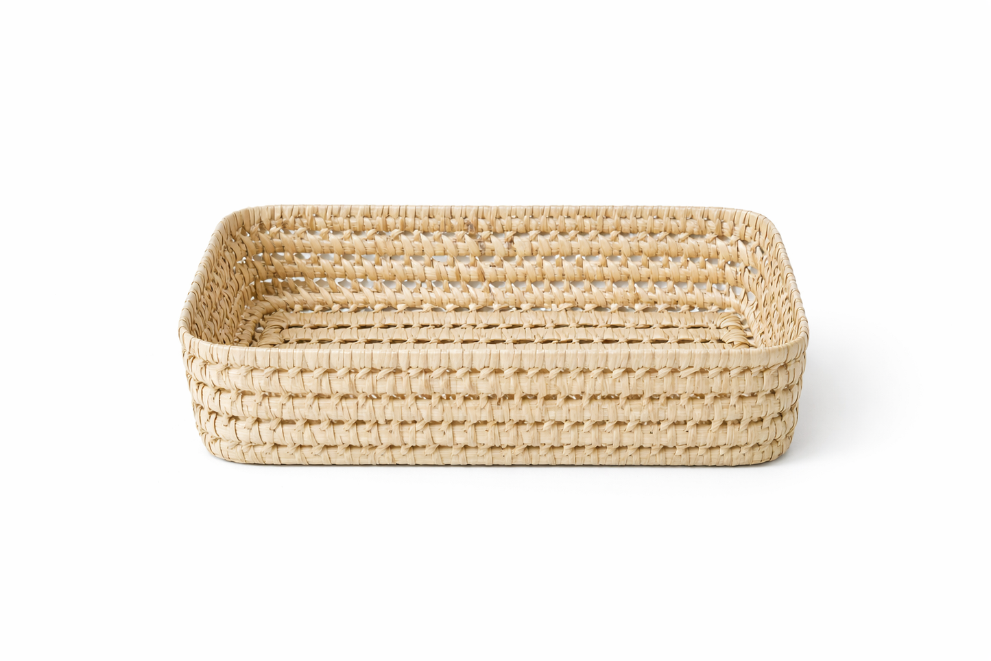 Agafay Souk Woven Palm Leaf Vanity Tray