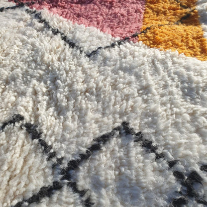 Agafay Souk White Beni Ourain Authentic Rug