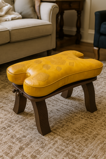 Agafay Souk Amber Crest Stool