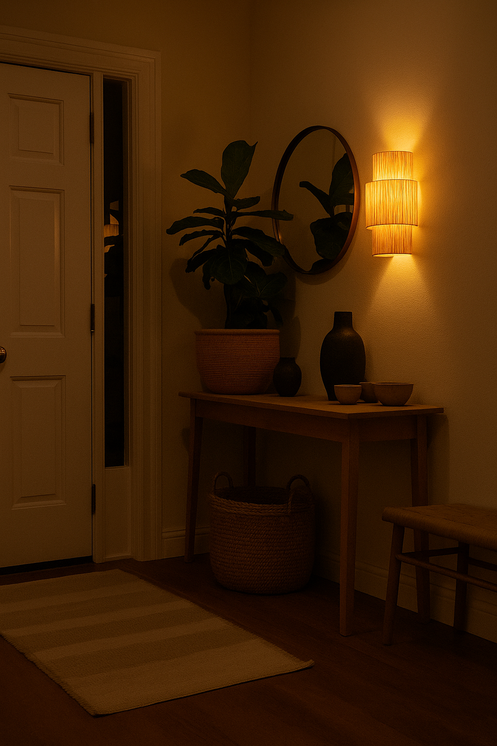 Agafay Souk Auric Tier Raffia Sconce