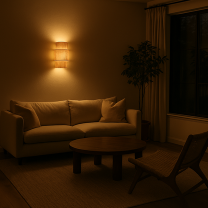 Agafay Souk Auric Tier Raffia Sconce
