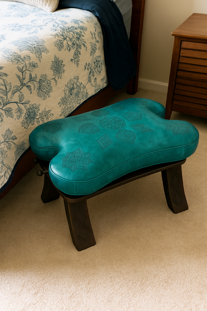 Agafay Souk Azure Crest Stool