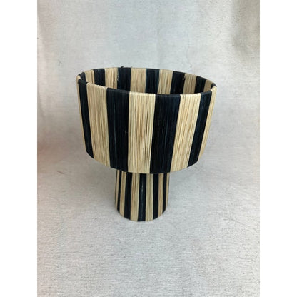 Agafay Souk Black Raffia Lamp