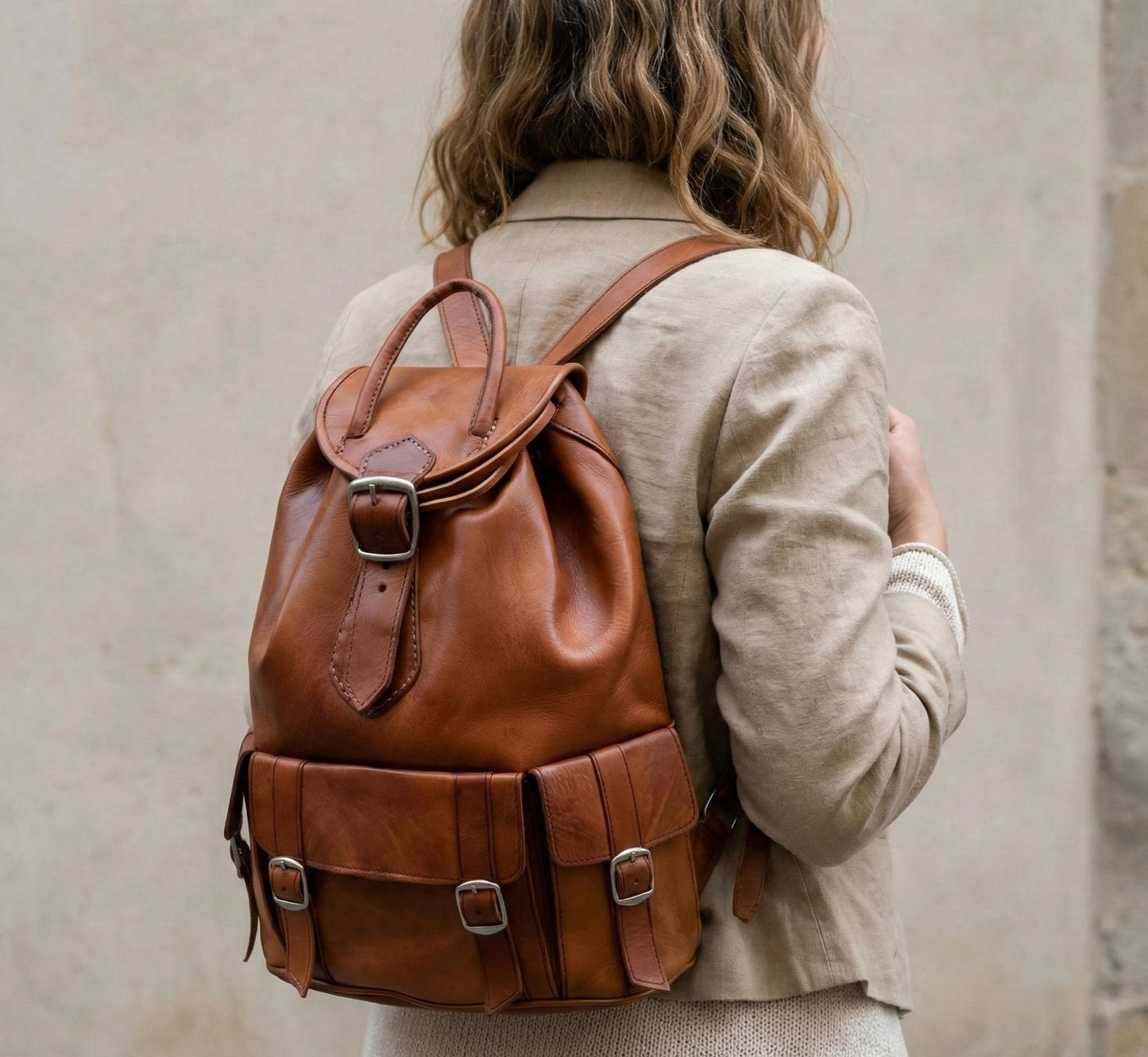 Agafay Souk Boho Convertible Leather Bag