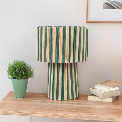 Agafay Souk Cactus Cream Raffia Lamp