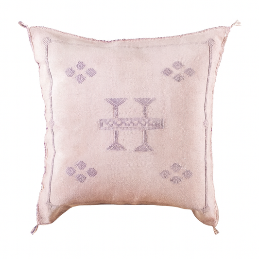 Agafay Souk Cactus Silk Pillow – Desert Rose