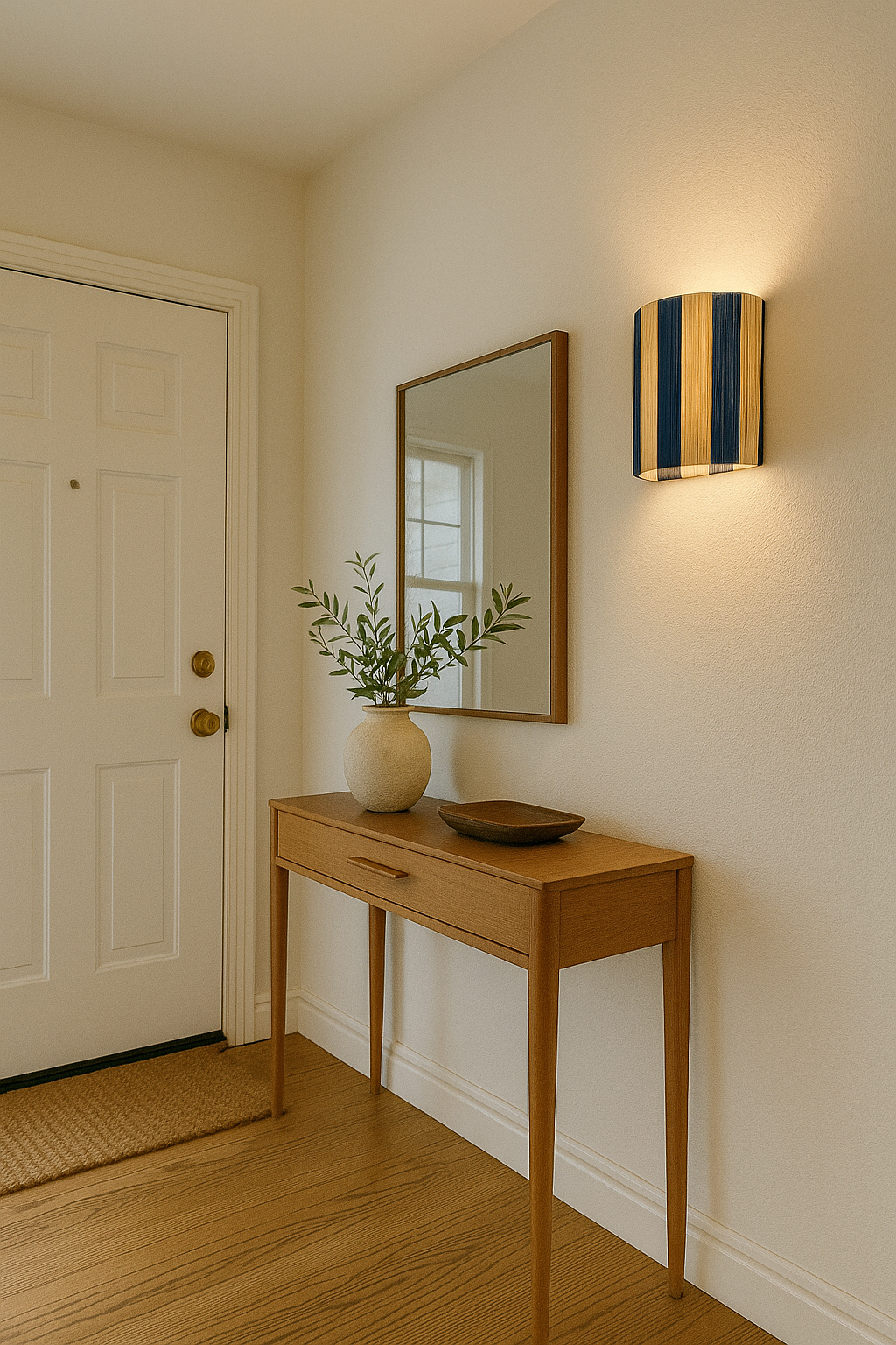 Agafay Souk Capri Stripe Raffia Sconce