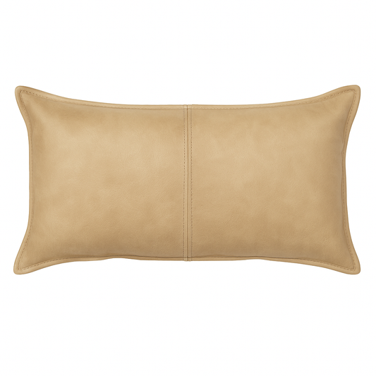 Agafay Souk Dune Leather Pillow